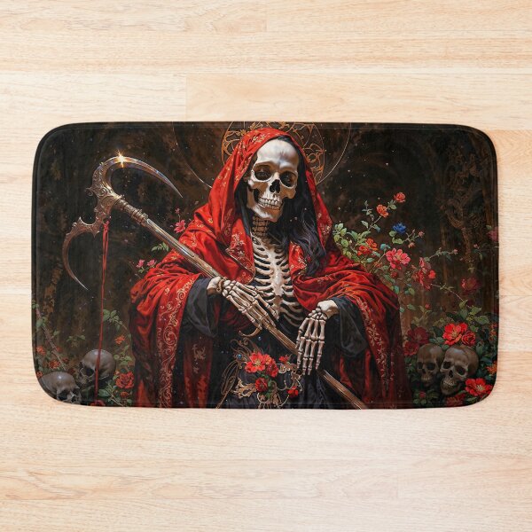 Item preview, Red Dress Santa Muerte designed and sold by AliceWhiteDF.