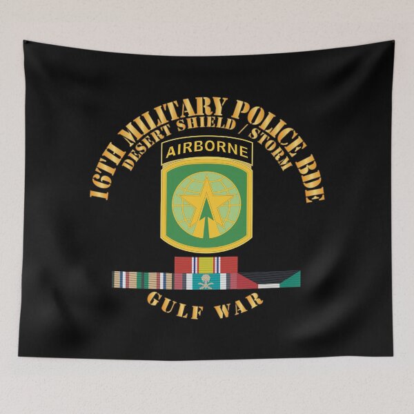 Item preview, Army - 16th Military Police Bde - Desert Storm - Shield w Svc X 300 designed and sold by Military Insignia Products.