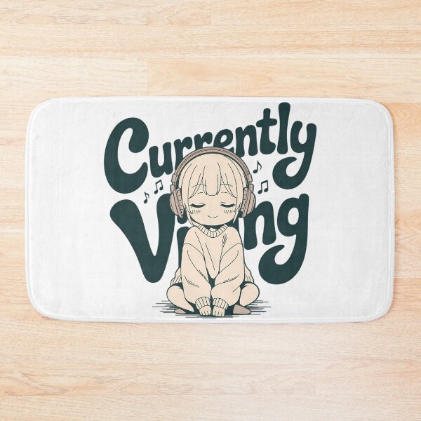 Item preview, Currently Vibing Lo-Fi Anime Music Lover Chill Mood Typography designed and sold by GiftsForge.