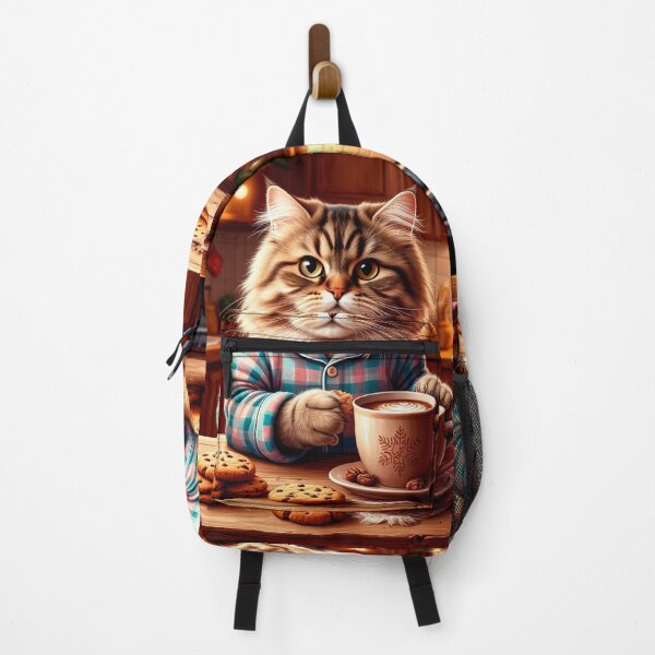 Item preview, Cozy Winter Cat in the Kitchen – Warm New Year Home Art designed and sold by AmetistLight.