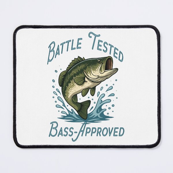 Item preview, Battle tested Bass-approved illustration designed and sold by Art-Horizon.