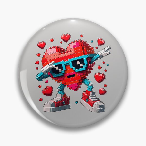 Artikelvorschau, Lustiges Dab-Herz-Spiel zum Valentinstag mit Bausteinen für Kinder entworfen und verkauft von FrankIsabel.