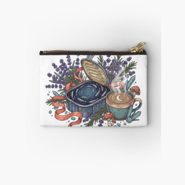 Item preview, Whimsigoth Kitchen Witch Shirt - Magical Herbology Graphic Tee - Celestial Tinned Fish Art - Moody Aesthetic Cottagecore Gift - Stirring the Pot & Protecting My Peace designed and sold by 247Creations.