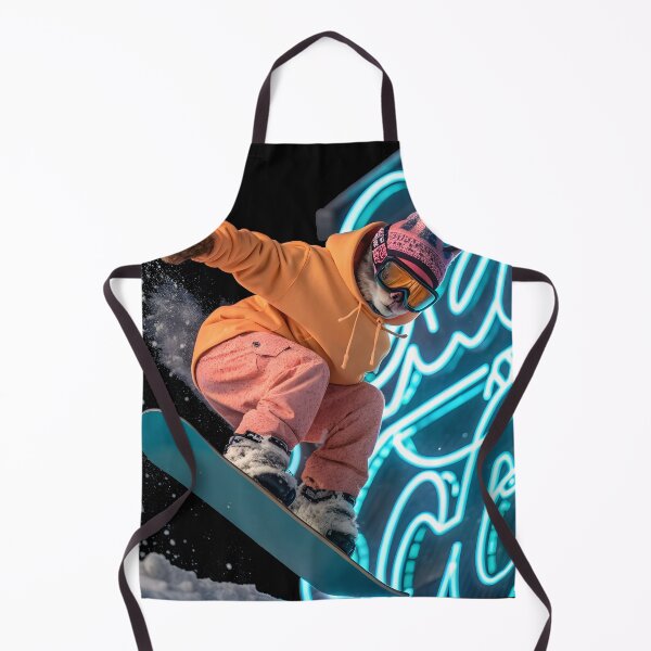 Item preview, Cat Snowboarding Streetwear Illustration designed and sold by Uglyandcute.