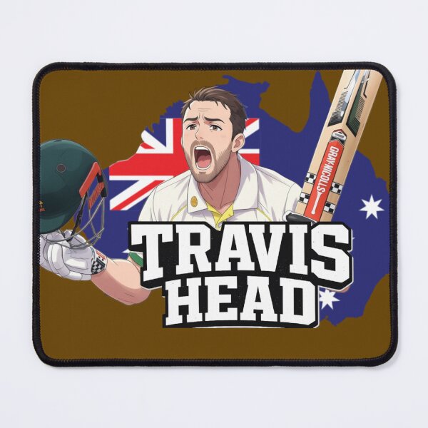 Item preview, Travis Head Australia Cricket Illustration designed and sold by THE JIZU SHOP.