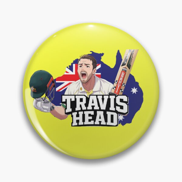 Item preview, Travis Head Australia Cricket Illustration designed and sold by THE JIZU SHOP.