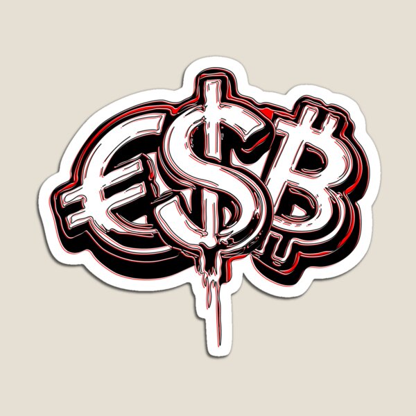 Item preview, Melting Symbols of Global Money designed and sold by 4rpixs.