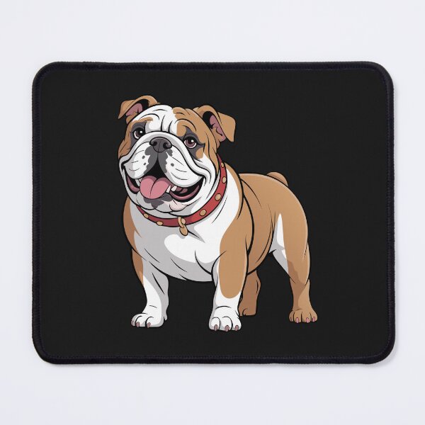 Item preview, Cute English Bulldog Illustration – Happy Dog Cartoon Art designed and sold by Royalsticker.