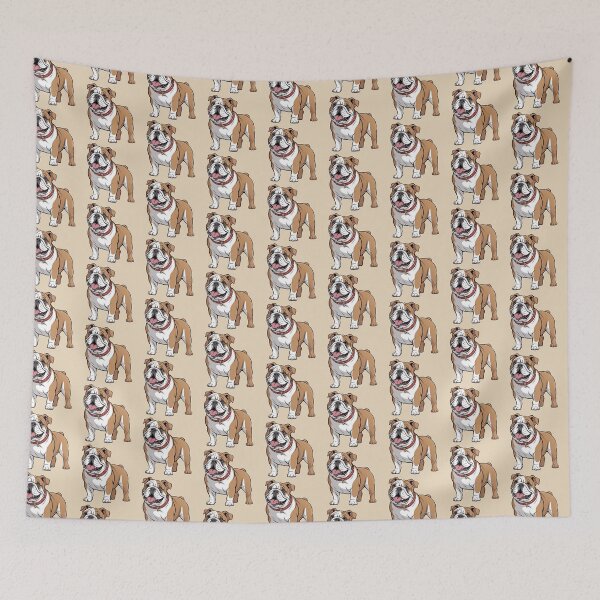 Item preview, Cute English Bulldog Illustration – Happy Dog Cartoon Art designed and sold by Royalsticker.