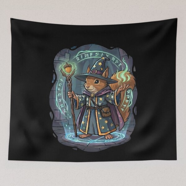 Item preview, Cute Fantasy Squirrel Wizard Magic Acorn designed and sold by k3rstman1.