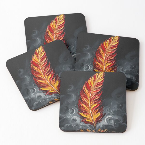 Item preview, Impasto-Style Digital Art: Fire Feather Flame designed and sold by EEpression.
