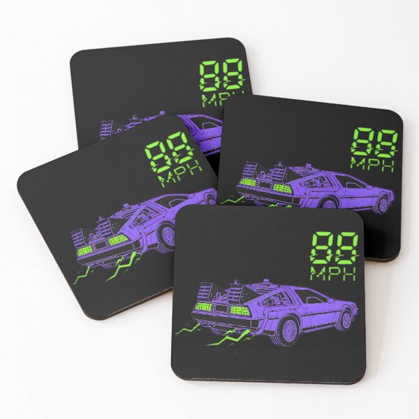 Item preview, Purple Time Machine 88 MPH Retro Synthwave designed and sold by Off-Road-Zone.