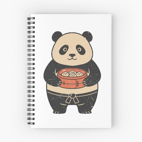 Item preview, Panda Dumplings – Cute Dim Sum Panda with Bamboo Steamer designed and sold by Ajdaprint.