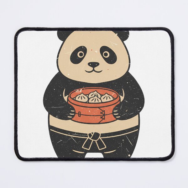 Item preview, Panda Dumplings – Cute Dim Sum Panda with Bamboo Steamer designed and sold by Ajdaprint.