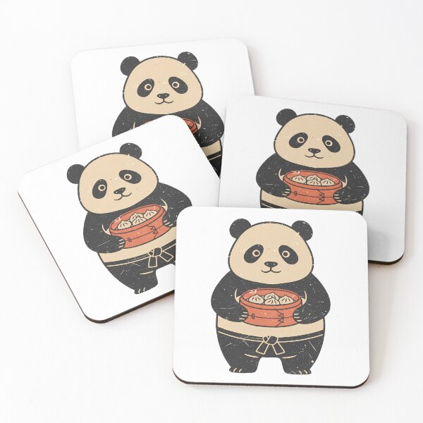 Item preview, Panda Dumplings – Cute Dim Sum Panda with Bamboo Steamer designed and sold by Ajdaprint.