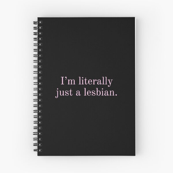 Item preview, I’m Literally Just a Lesbian – Minimalist Queer Pride Quote designed and sold by moonna designs.