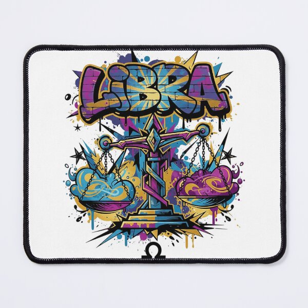 Item preview, Vibrant Street-Art Scales of Libra Illustration designed and sold by newvisionart191.