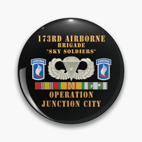 Item preview, Army - 173rd Airborne Bde - Operation Junction City, Badge w Star, SSI - VN SVC X 300 - Hat designed and sold by Military Insignia Products.