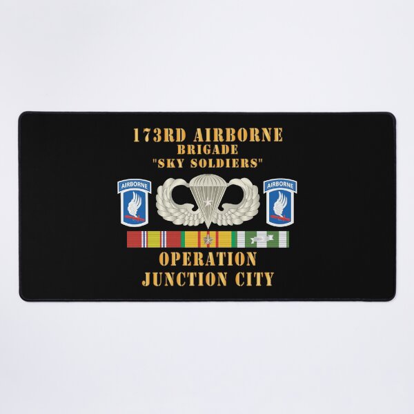 Item preview, Army - 173rd Airborne Bde - Operation Junction City, Badge w Star, SSI - VN SVC X 300 - Hat designed and sold by Military Insignia Products.