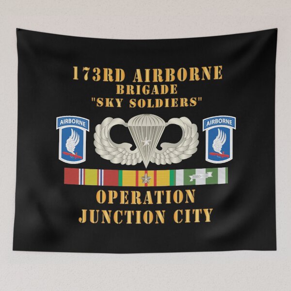 Item preview, Army - 173rd Airborne Bde - Operation Junction City, Badge w Star, SSI - VN SVC X 300 - Hat designed and sold by Military Insignia Products.