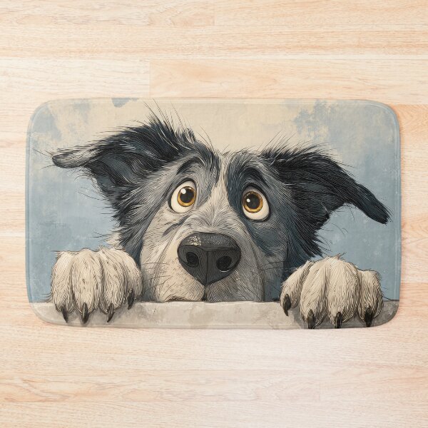 Item preview, Central Asian Shepherd Peeking over Wall 01 designed and sold by Elisabeth Lucas.