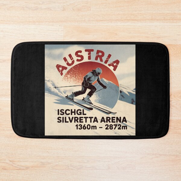 Item preview, Ischgl Silvretta Arena Austria Skiing  – Vintage Winter Sports Badge designed and sold by VividOrganica.