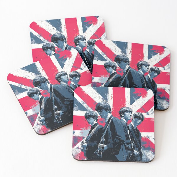 Item preview, Beatles inspired with Union Jack Inspired Design | Unique Gifts for Music Lovers, Classic British Design designed and sold by Pencil & Pixel Studios.