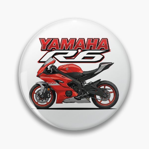 Artikelvorschau, Yamaha R6 2017 Rot – Aggressives Sportmotorrad, Seitenansicht entworfen und verkauft von enzoade.