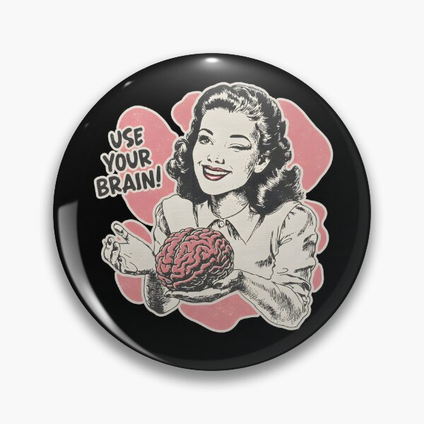 Item preview, Vintage Retro Comic Art Use Your Brain Sarcastic Design  designed and sold by DrawHandArt.