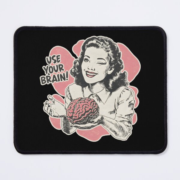 Item preview, Vintage Retro Comic Art Use Your Brain Sarcastic Design  designed and sold by DrawHandArt.