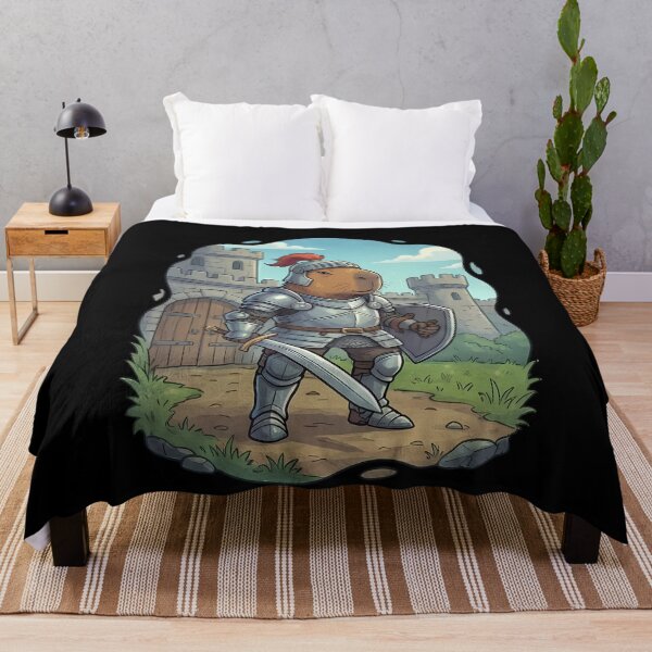 Item preview, Cute Capybara Knight Medieval Fantasy Warrior designed and sold by k3rstman1.