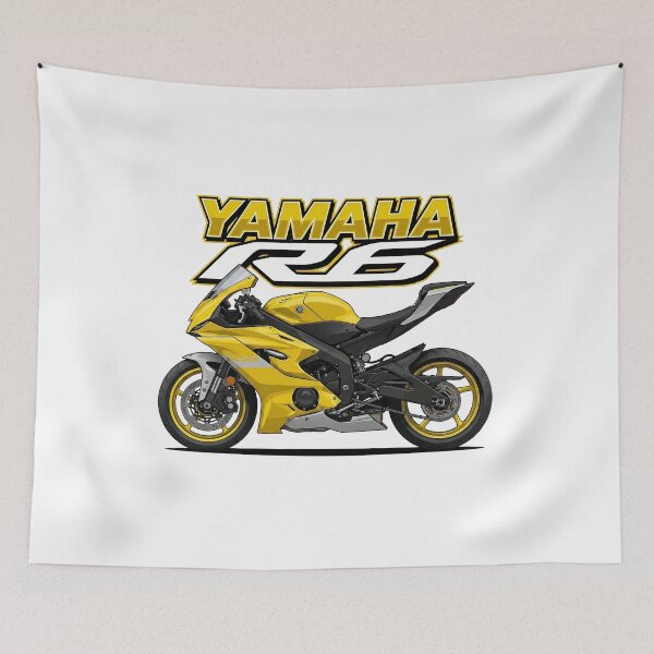 Item preview, Yamaha R6 2017 Yellow – Bold Racing Bike Illustration designed and sold by enzoade.