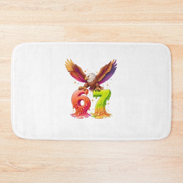 Item preview, Epic 6 7 Eagle Meme Flying High Melting Numbers Dripping Style Illustration designed and sold by bilal sibgui.