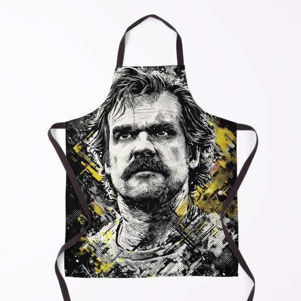 Item preview, Bearded Police Chief Donut Lover 80s Small Town Sheriff T-Shirt designed and sold by Senpaiwaves.
