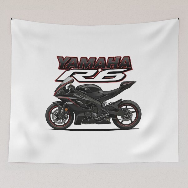 Item preview, Yamaha R6 2017 Red & Black – Modern Supersport Vector Art designed and sold by enzoade.
