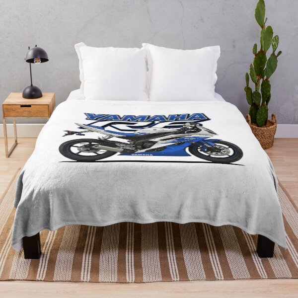 Item preview, Yamaha R6 2006 White & Blue – Yamaha Racing Side View Vector designed and sold by enzoade.