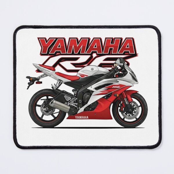 Item preview, Yamaha R6 2006 White & Red – Classic Supersport Illustration designed and sold by enzoade.