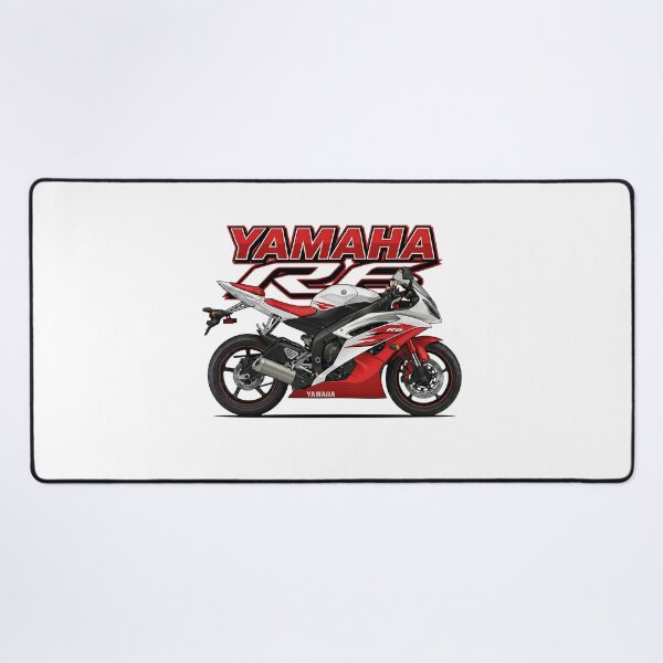 Item preview, Yamaha R6 2006 White & Red – Classic Supersport Illustration designed and sold by enzoade.