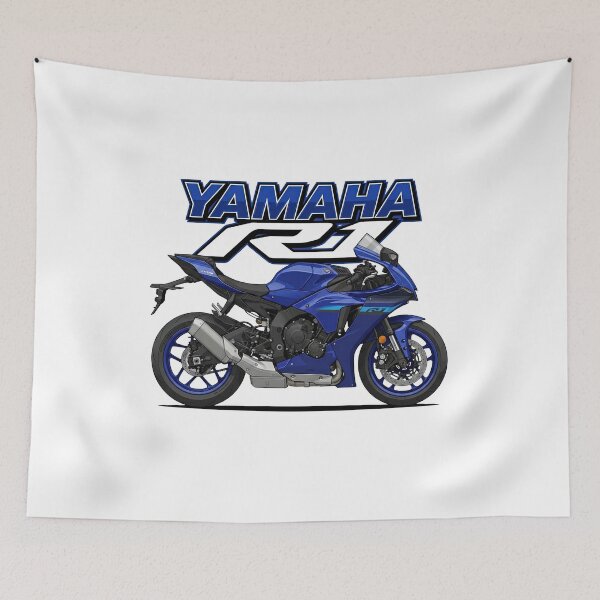 Item preview, Yamaha R1 2015 Blue – Iconic Yamaha Racing Vector Art designed and sold by enzoade.
