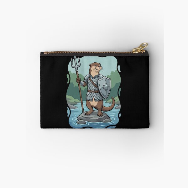 Item preview, Armored Otter Warrior Trident Shield Fantasy designed and sold by k3rstman1.