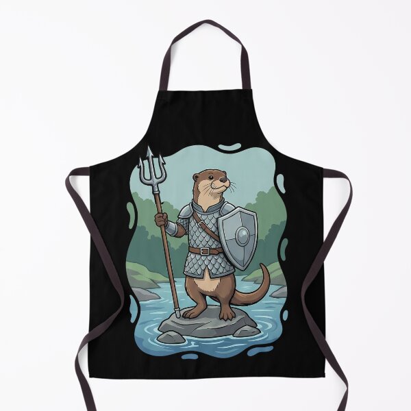 Item preview, Armored Otter Warrior Trident Shield Fantasy designed and sold by k3rstman1.