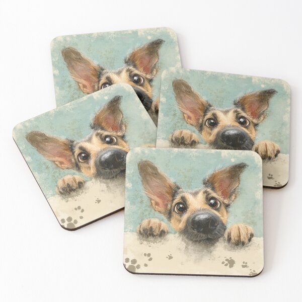 Item preview, Chinook Dog Peeking over Wall 01 designed and sold by Elisabeth Lucas.