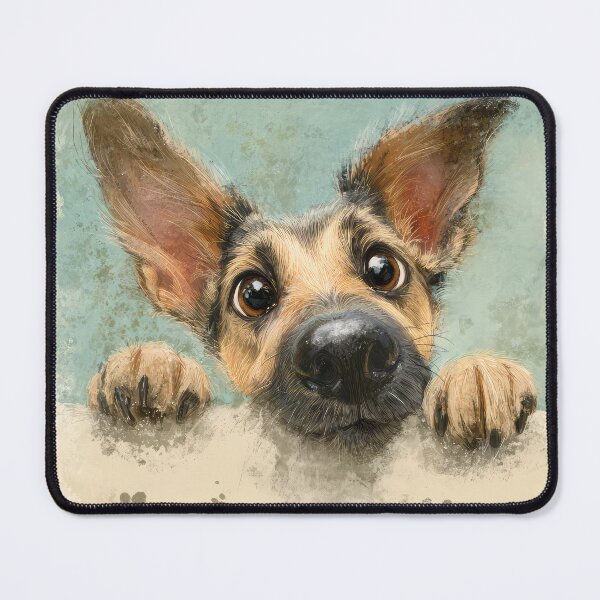 Item preview, Chinook Dog Peeking over Wall 01 designed and sold by Elisabeth Lucas.