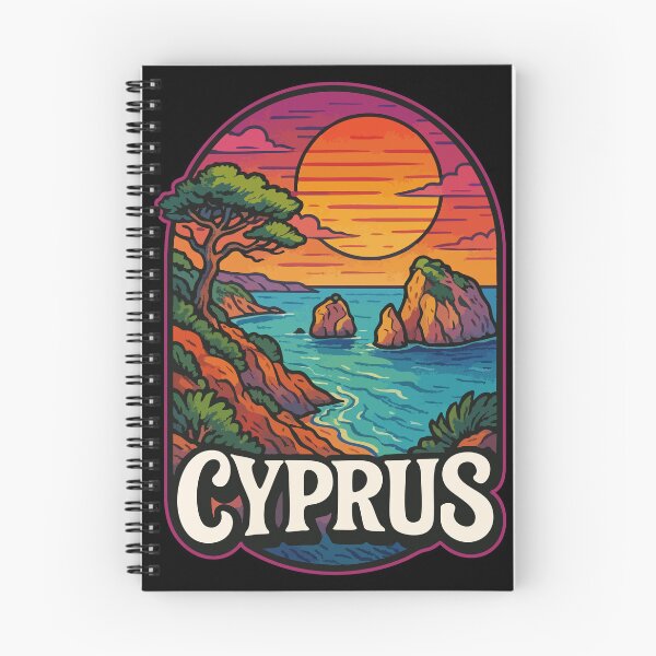 Item preview, Cyprus Country Island Coast Retro Travel designed and sold by TomFrontierArt.