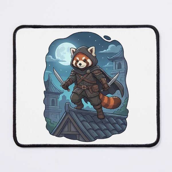 Item preview, Red Panda Assassin Moonlight Rooftop Stealth Ninja designed and sold by k3rstman1.