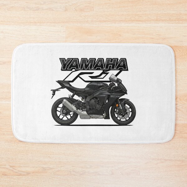 Artikelvorschau, Yamaha R1 2015 komplett schwarz – Moderne Superbike-Vektorillustration entworfen und verkauft von enzoade.