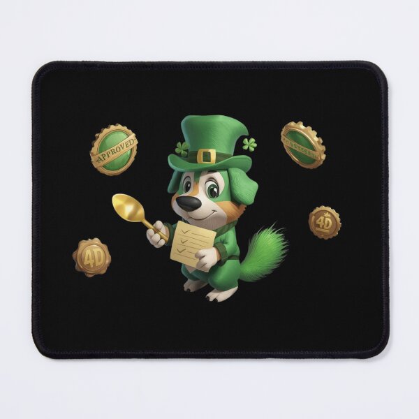 Item preview, Shamrock-Certified Dog Food Tester – St. Patrick’s 4D Art designed and sold by YourTrendyTees.