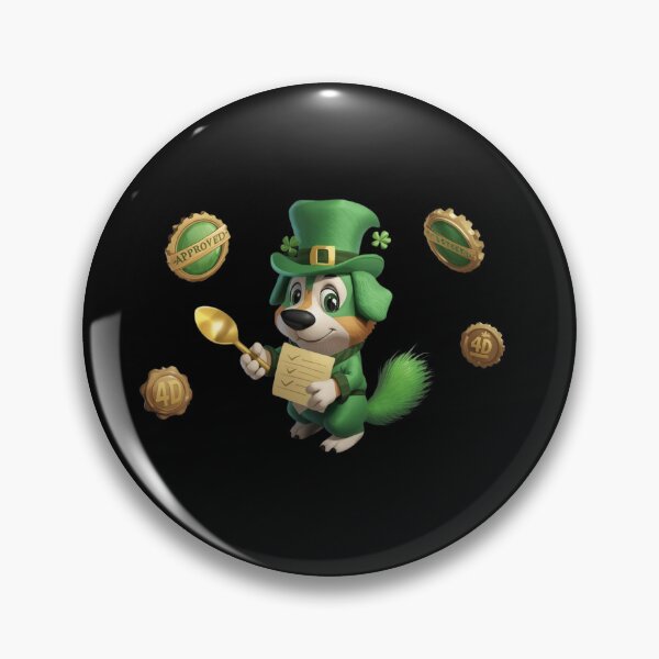 Item preview, Shamrock-Certified Dog Food Tester – St. Patrick’s 4D Art designed and sold by YourTrendyTees.