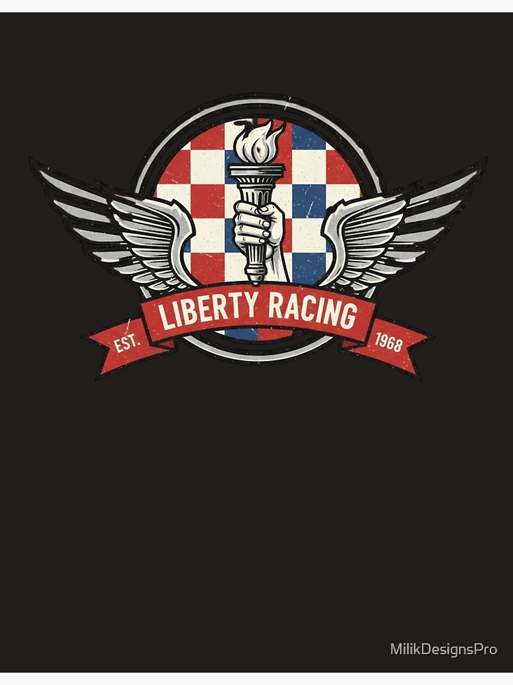 Thumbnail 3 of 3, Poster, LIBERTY RACING designed and sold by MilikDesignsPro.