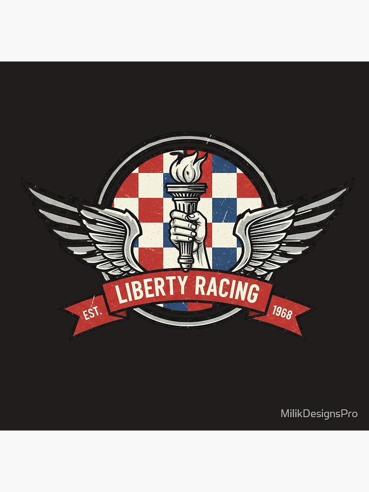 Thumbnail 4 of 4, Clock, LIBERTY RACING designed and sold by MilikDesignsPro.